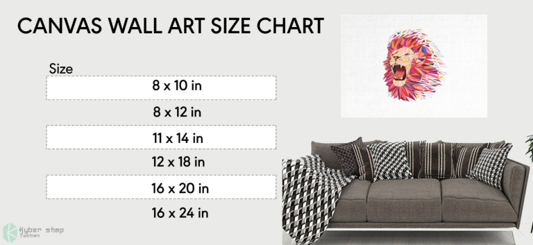 canvas Size Chart Kybershop